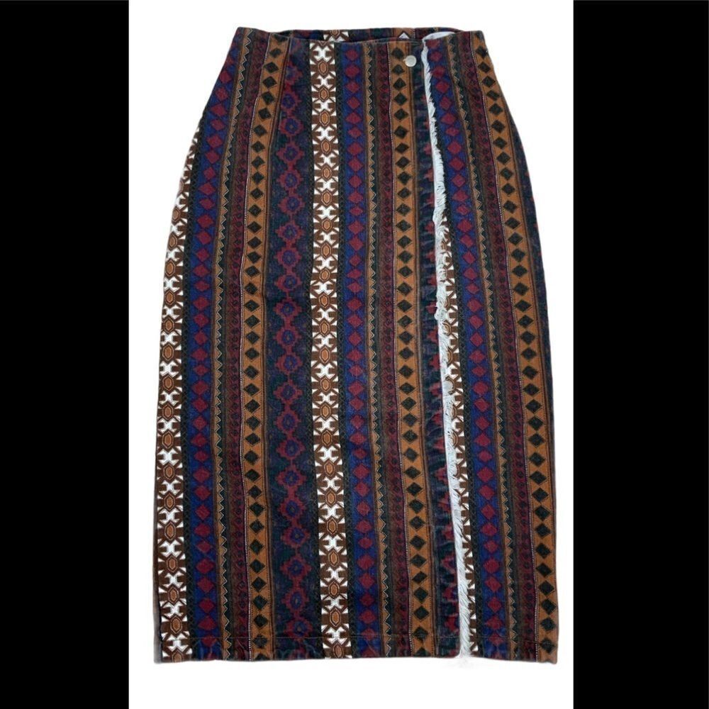 Vintage Red Rover denim midi skirt size 11